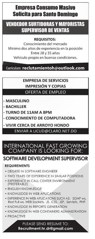 barcelo santo domingo empleo