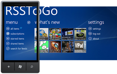 RSSToGo windows phone 7 google reader app