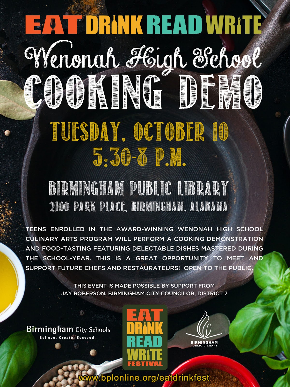Final Eat Drink Read Write Program Featuring Wenonah High School
