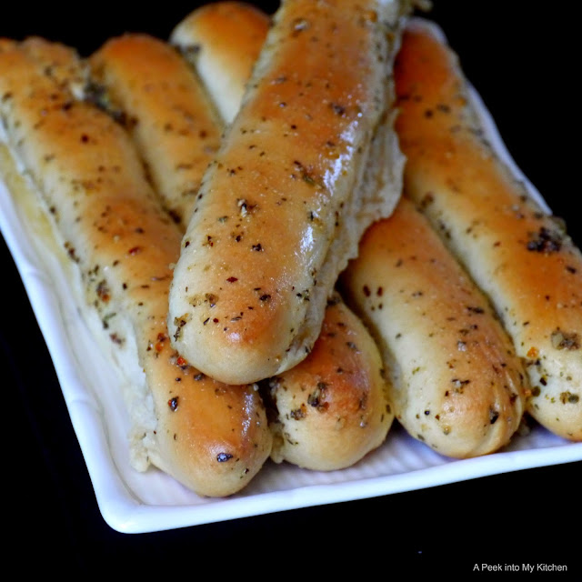 A Peek into My Kitchen Buttery Garlic Breadsticks Day 94
