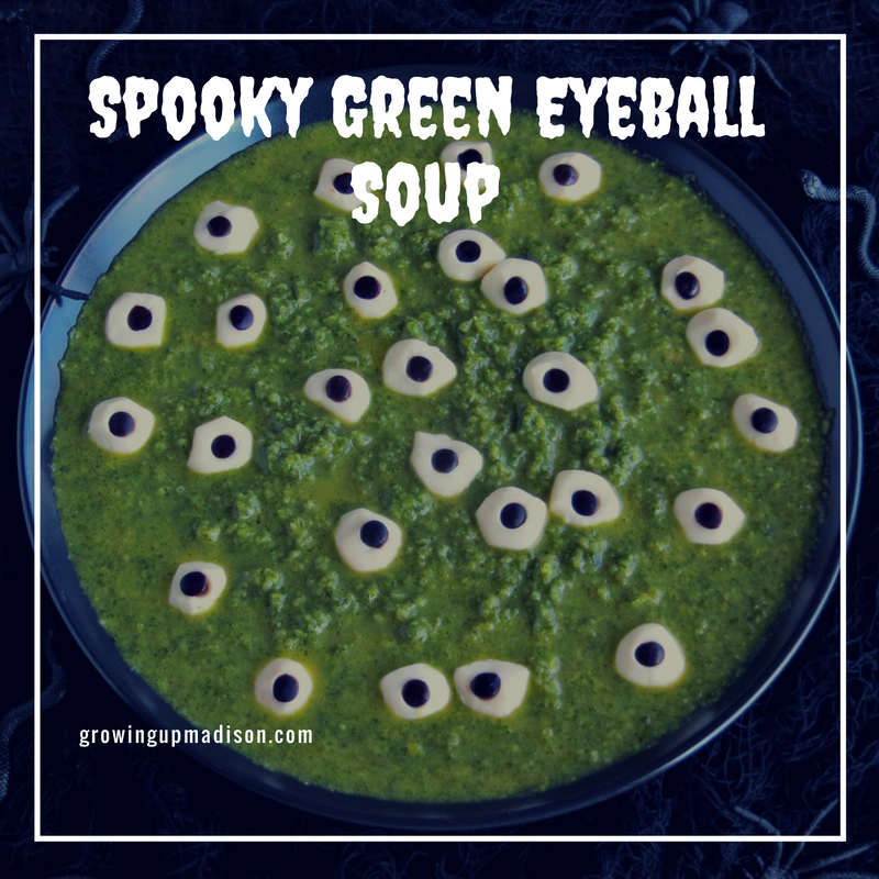 Spooky Green Eyeball Soup
