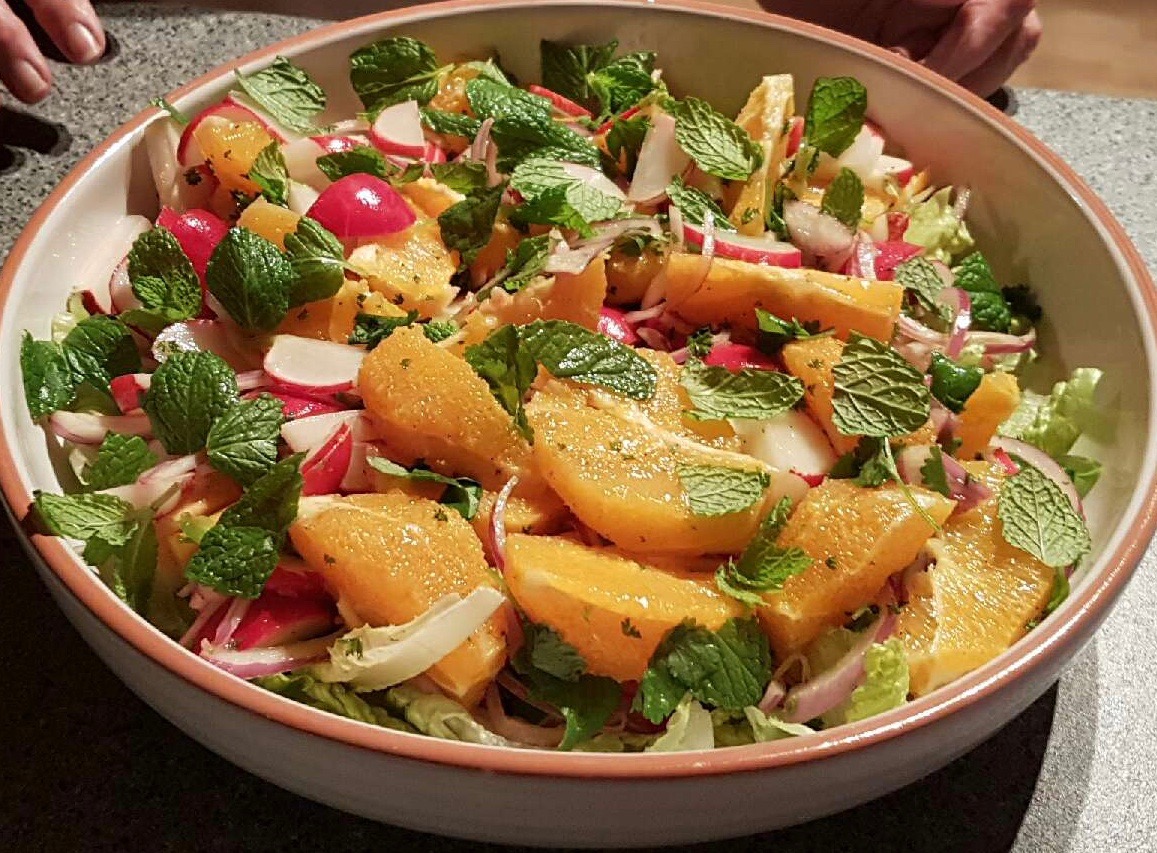 So So Simple Food Fresh and Tasty Orange and Radish Salad Perfect