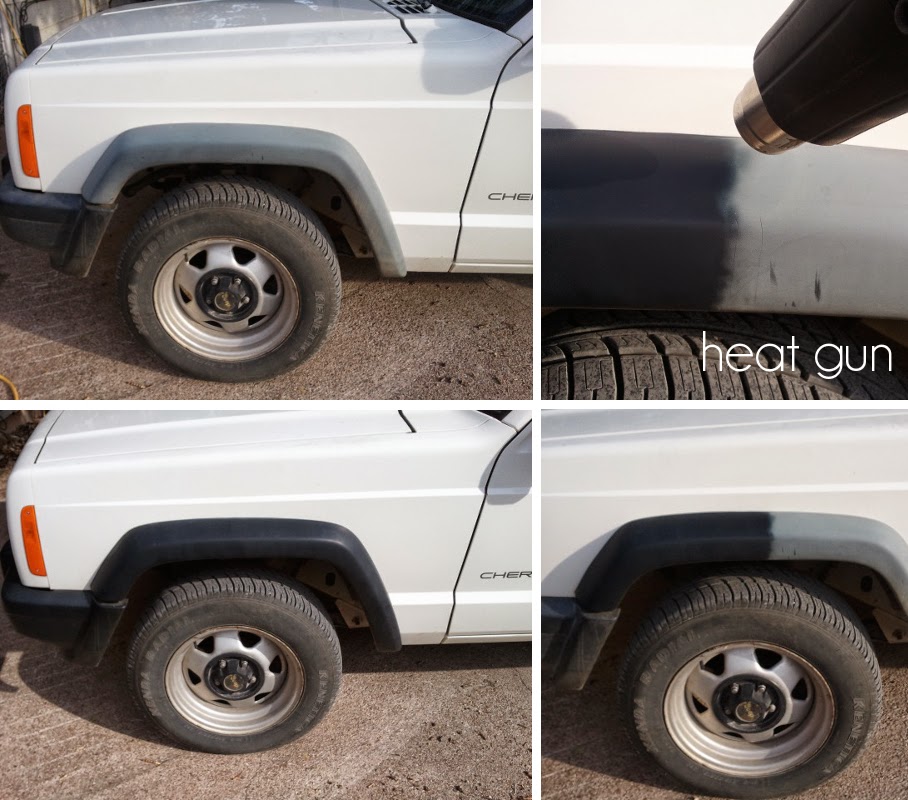 Bring faded plastic fenders back to black