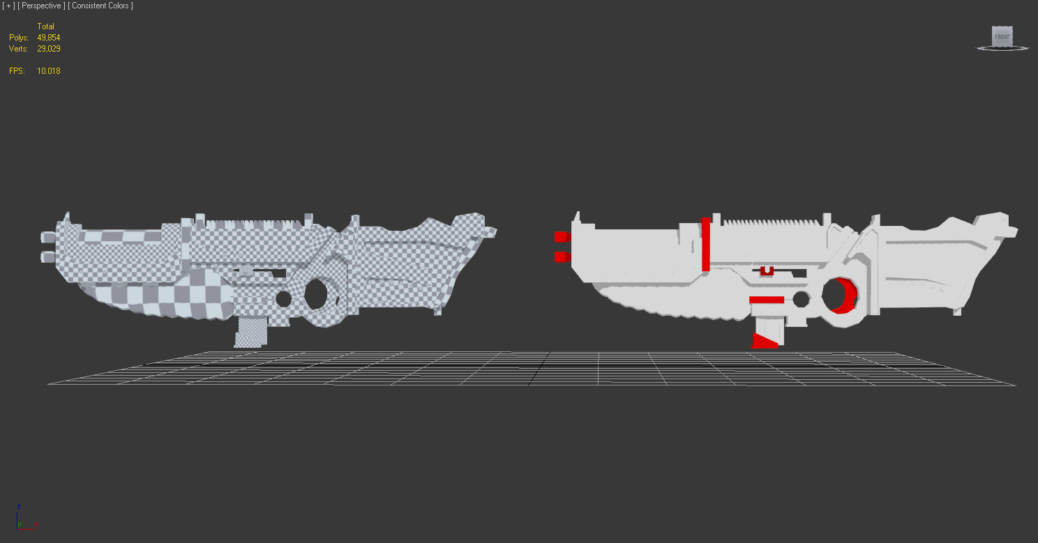 Games Design: A 3D Modelling Blog: WEAPON MODELLING: WEAPON UV MAPPED