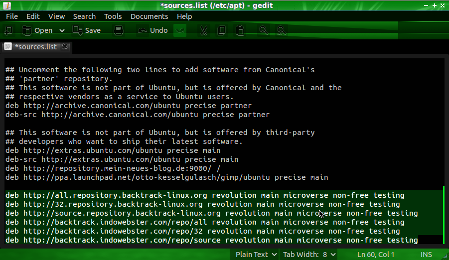 Linux source list. Репозиторий Ubuntu 12. Ubuntu repository list. Main Linux list. List of sources.