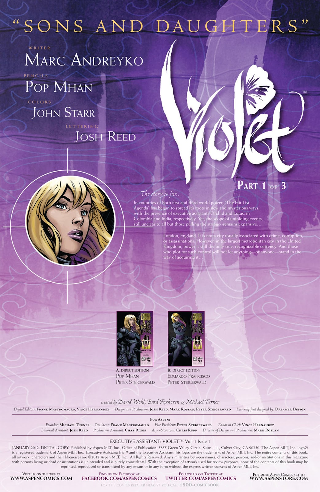 Executive Assistant: Violet issue 1 - Page 3