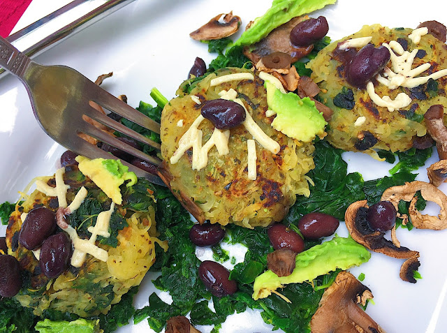 Southwestern Spaghetti Squash Hash Browns (Gluten Free, Vegan, Low Fodmap Friendly)