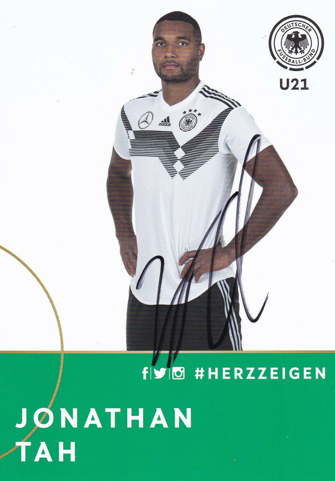 Janni Serra 2 AK DFB U21 Autogrammkarte 2019-20 original handsigniert