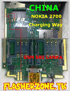 china  Nokia 2700c charging  jumper diagram hardware problem solution