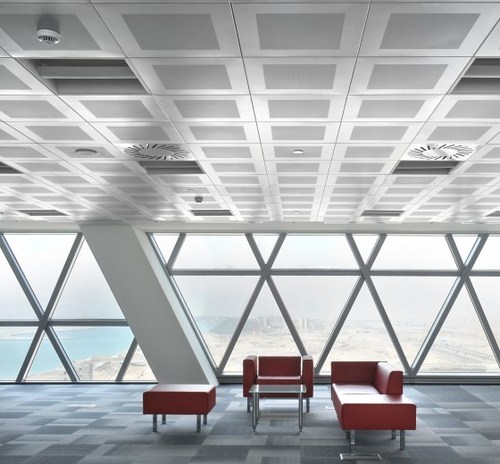 Gypsum Board Office Building Lobby Ceiling Suspension