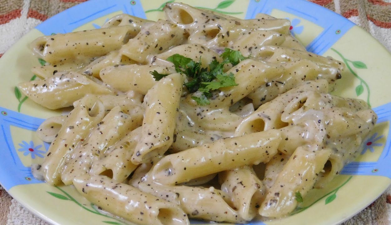 smart life style blog: pasta recipe in white sauce