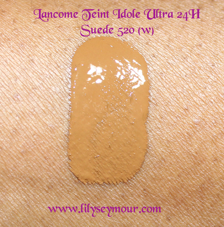 Lancome Foundation Swatches on Brown Skin