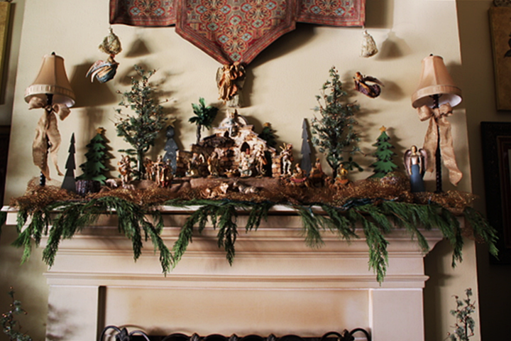 Bargain Decorating With Laurie Christmas Mantel