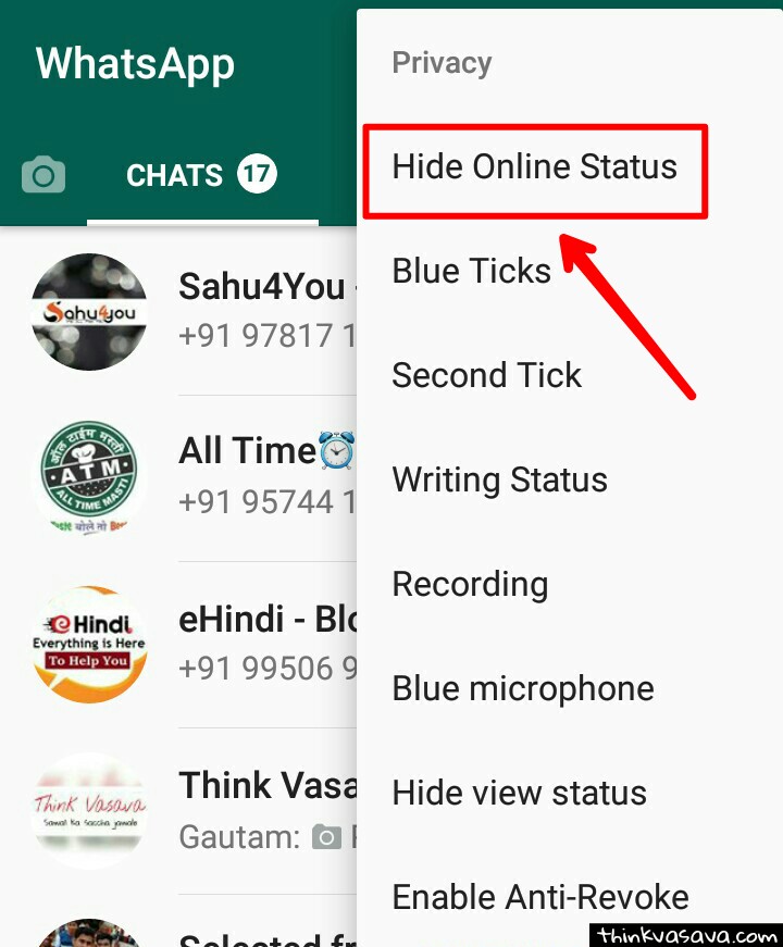 hide online whatsapp hide online whatsapp