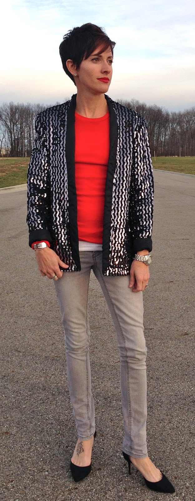 expressive style: Sequin Blazer