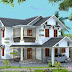 Sloping roof house 2300 square feet