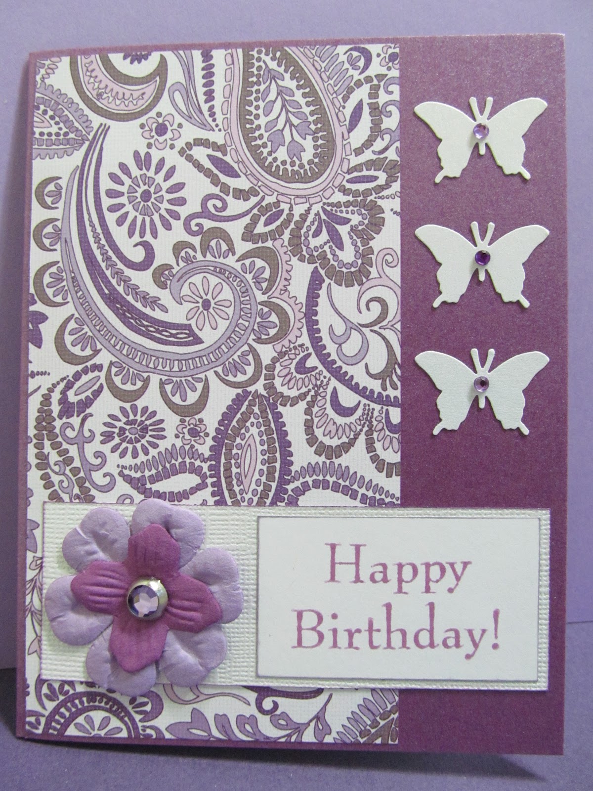 savvy handmade cards butterfly happy birthday card