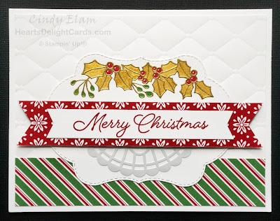 Heart's Delight Cards, Blended Seasons, Christmas Card, Stampin' Up!, 