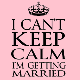 Rótulos "I can´t keep calm" para Bodas. 