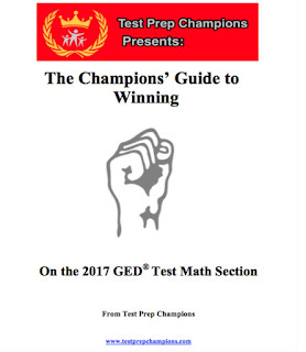 The cover of The Champions' Guide To Winning of the 2017 GED Test Math Section From Test Prep Champions