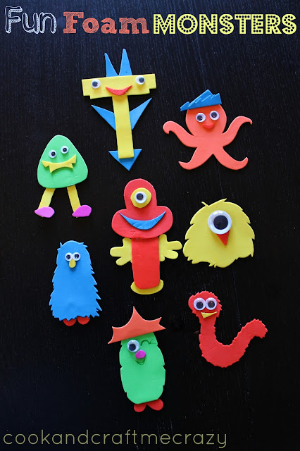 Cook and Craft Me Crazy: Fun Foam Monsters