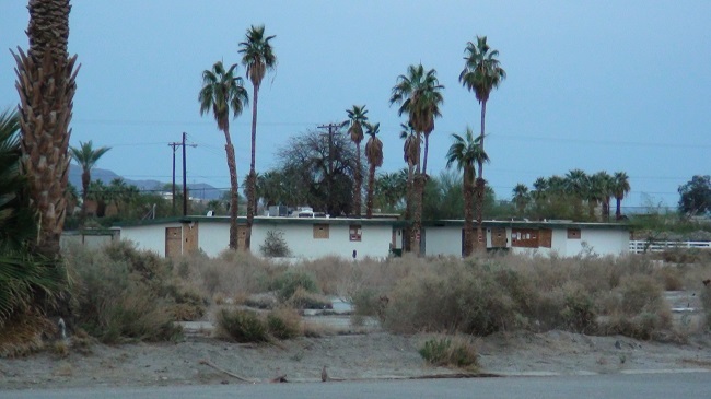 Abandoned buildings near Salton Sea