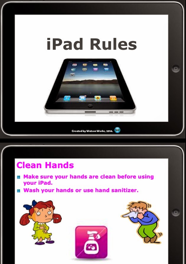 http://www.teacherspayteachers.com/Product/iPad-Rules-for-Elementary-PowerPoint-Presentation-1222396
