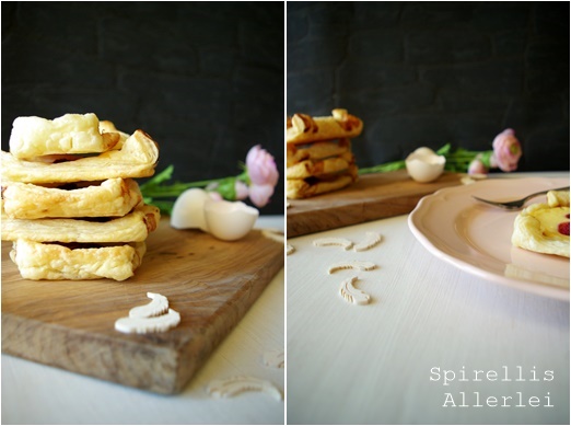 {Süße Kleinigkeiten} Gefüllte Blätterteigtaschen mit Quark und ... {Süße Kleinigkeiten} Gefüllte Blätterteigtaschen mit Quark und ...