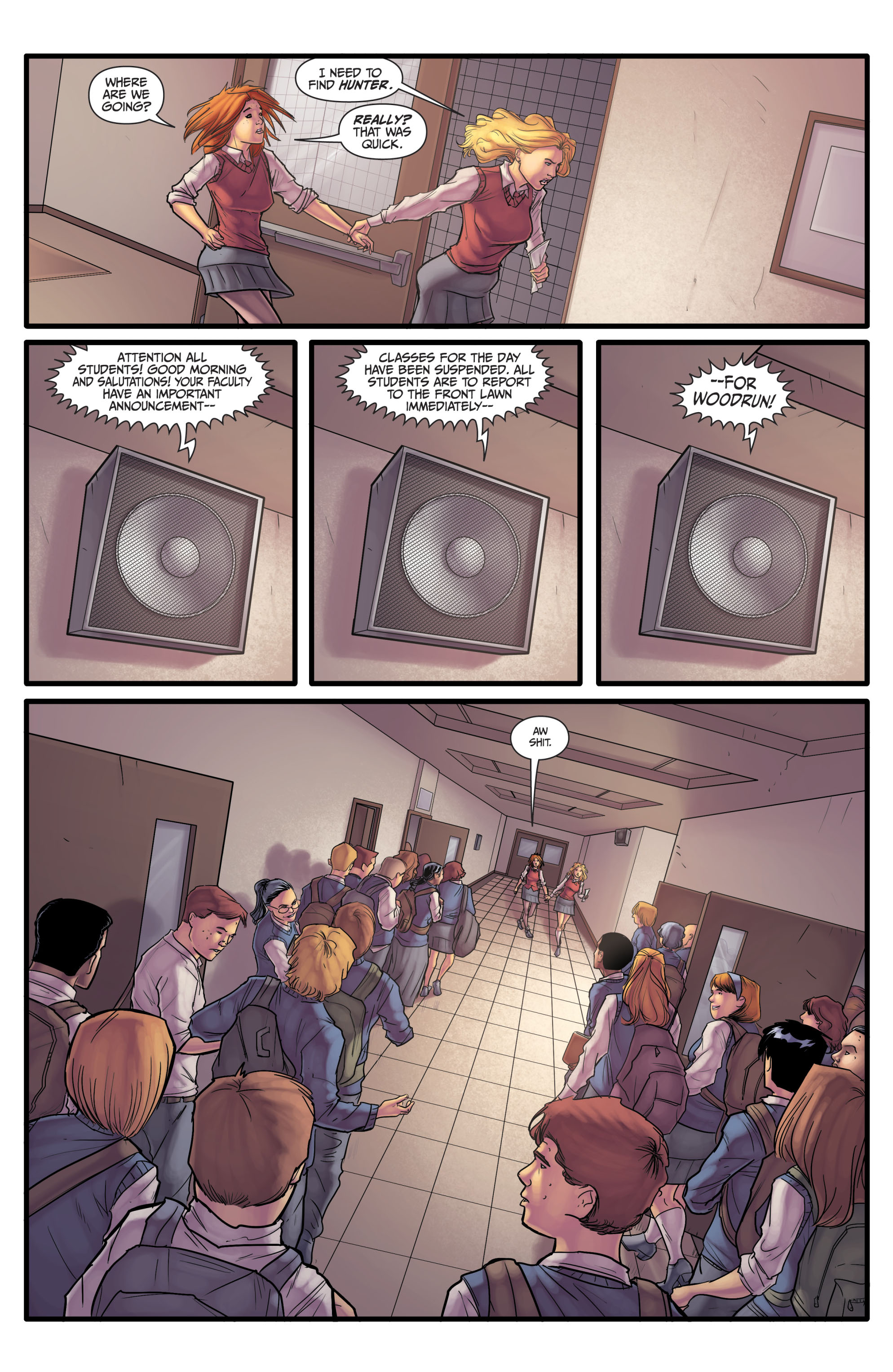 Read online Morning Glories comic -  Issue #13 - 14
