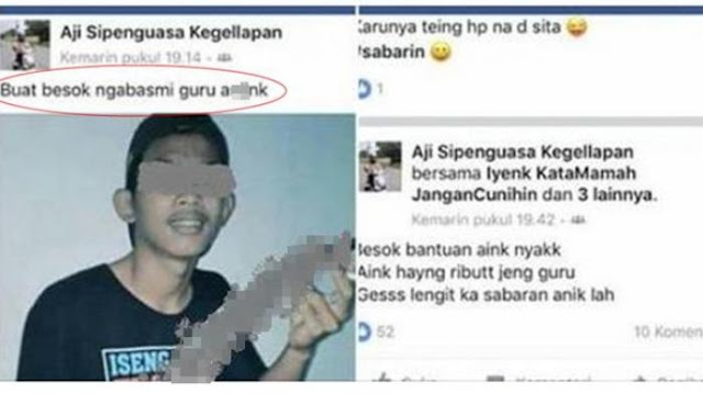 Pegang Clurit Pelajar SMK Karawang Ini Berencana Untuk Menghabisi Gurunya