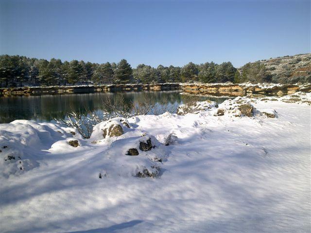 Lagunas de Ruidera nevadas