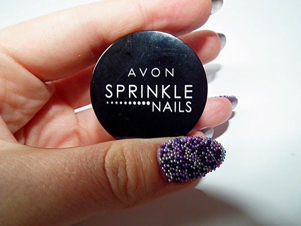 nails, caviar manicure, avon gel finish, lavender sky, purplicious, avon sparkle nails, kawior na paznokciach, Sally Hansen, Eveline, 