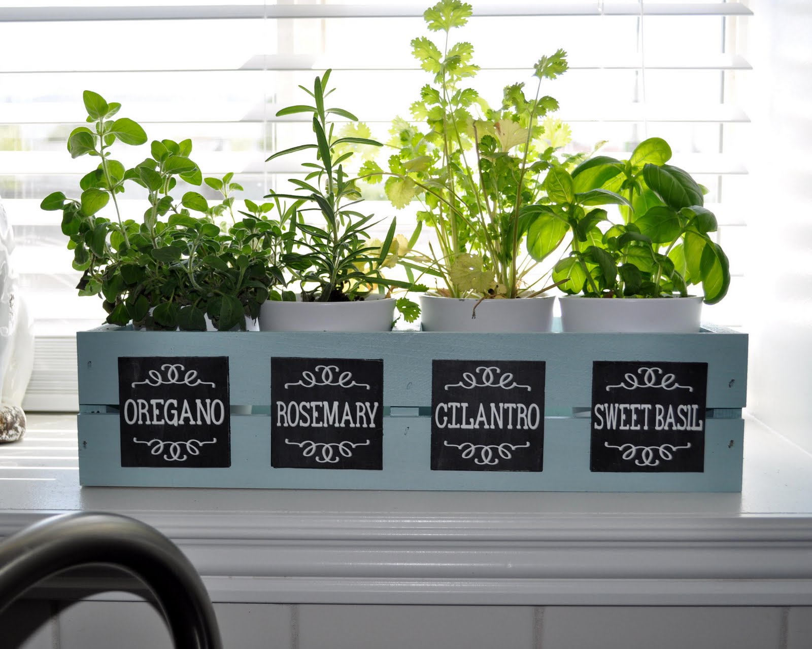 Wood you like to craft? Herb Garden with Chalkboard Labels Sassy