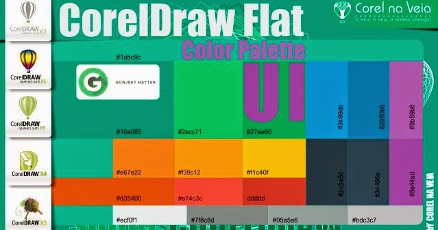 CorelDraw Flat UI-Color Palette | FREE DOWNLOAD - Corel na Veia
