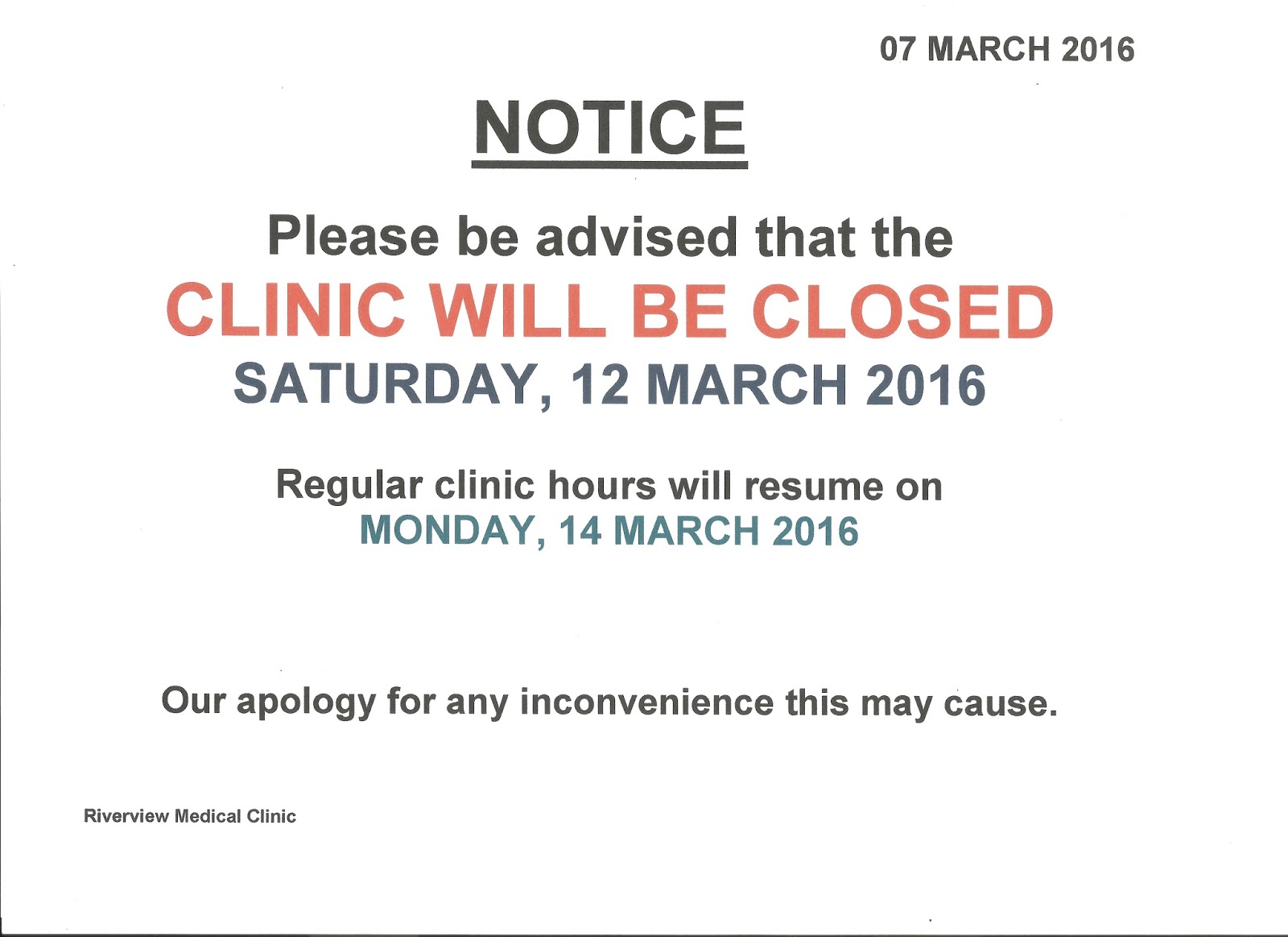 Riverview Medical Clinic Brunei Notice 07 03 2016 riverview-medical-clinic-brunei-notice-07-03-2016
