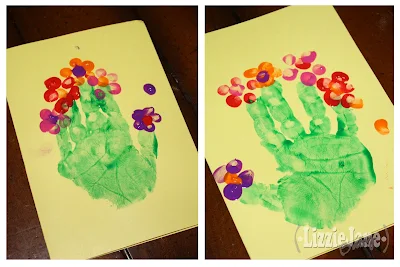Beautiful Flower Handprint Card Picture Collection Beautiful Flower Handprint Card Picture Collection