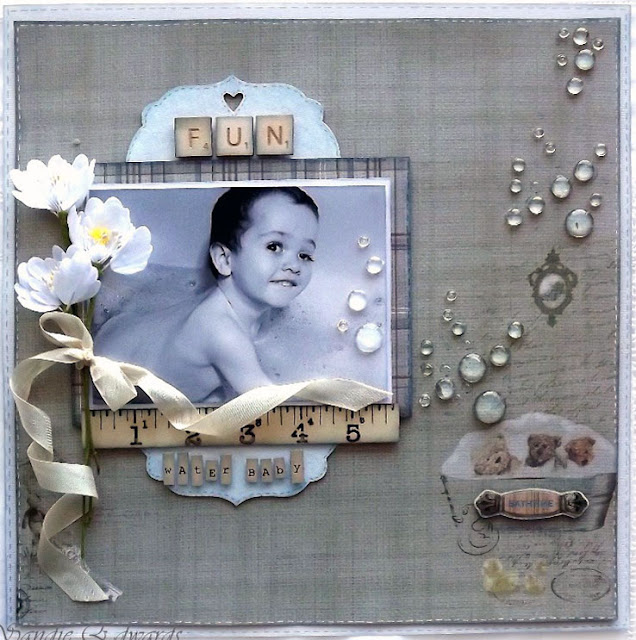 Delightfully Crazy: Water Baby Layout - The Scrapbook Store