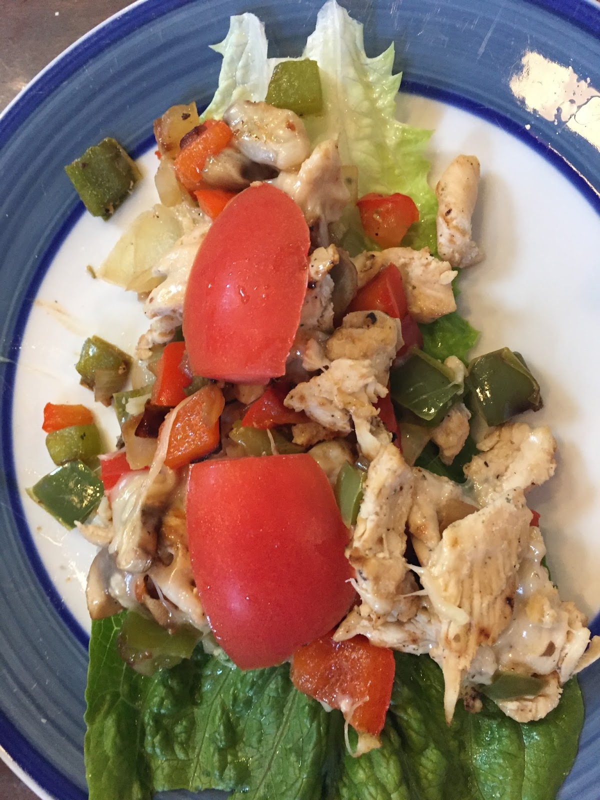 Mariba Health and Fitness: Chicken Philly Cheese Steak