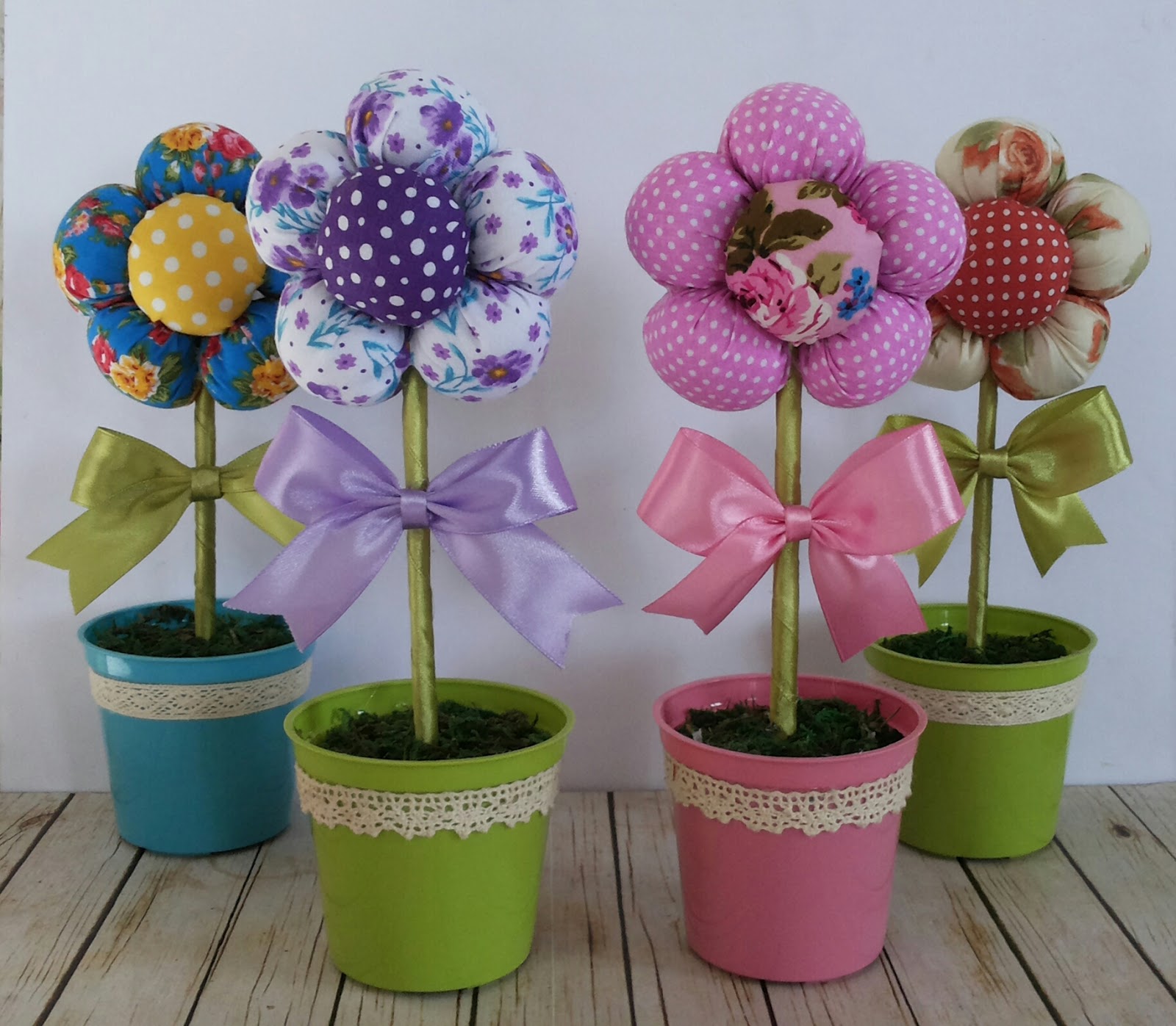 Kreasi Bunga Dari Kain Perca Gambaran