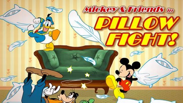 Play Mickey and Friends in Pillow Fight game