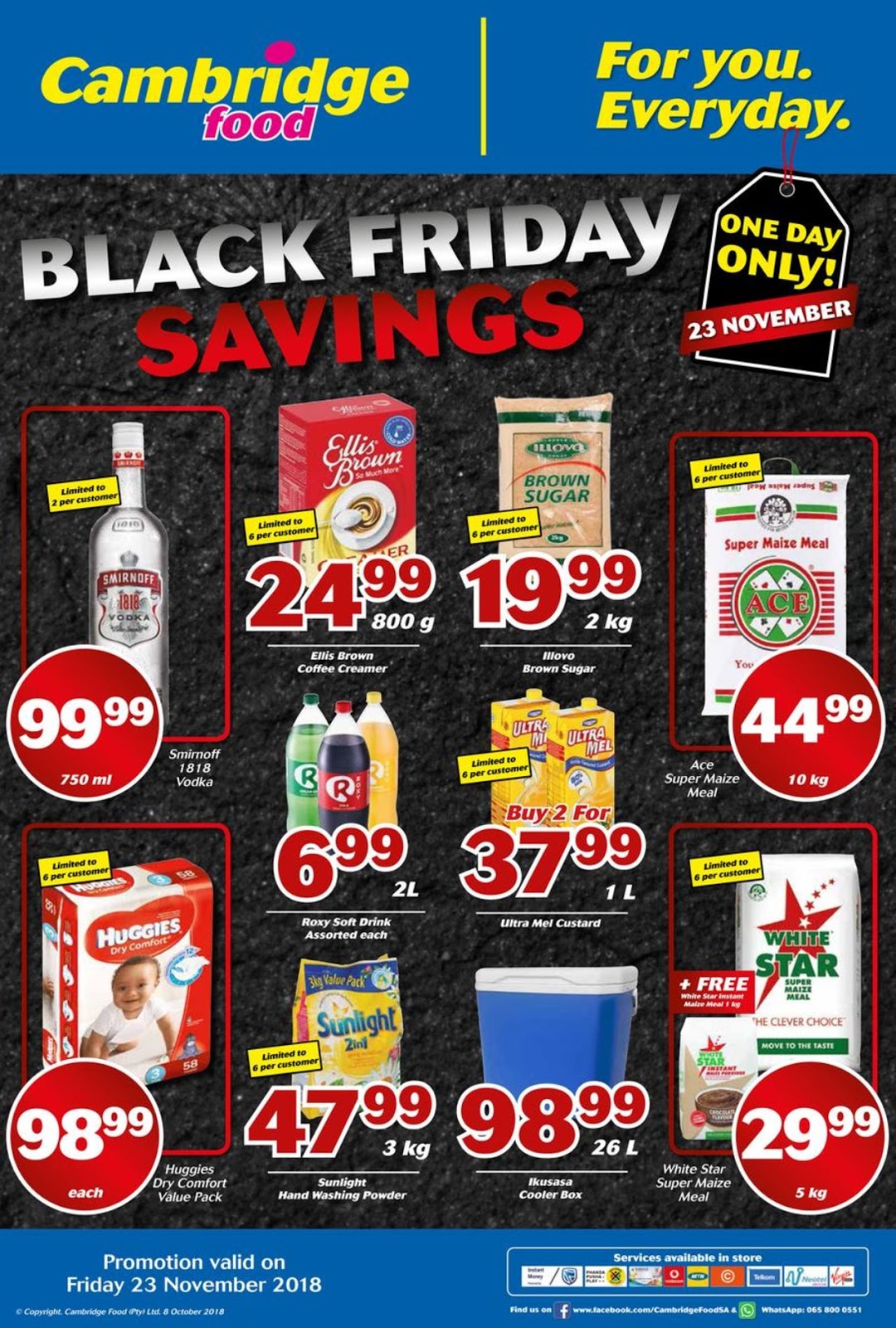 Cambridge Foods Black Friday Specials & Deals 2019