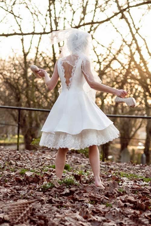 2015 Cheap Short wedding dresses by Tobi Hannah
