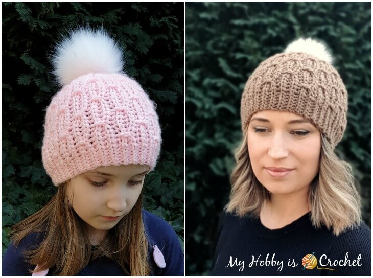 My Hobby Is Crochet Mock Cable Hat Free Crochet Pattern