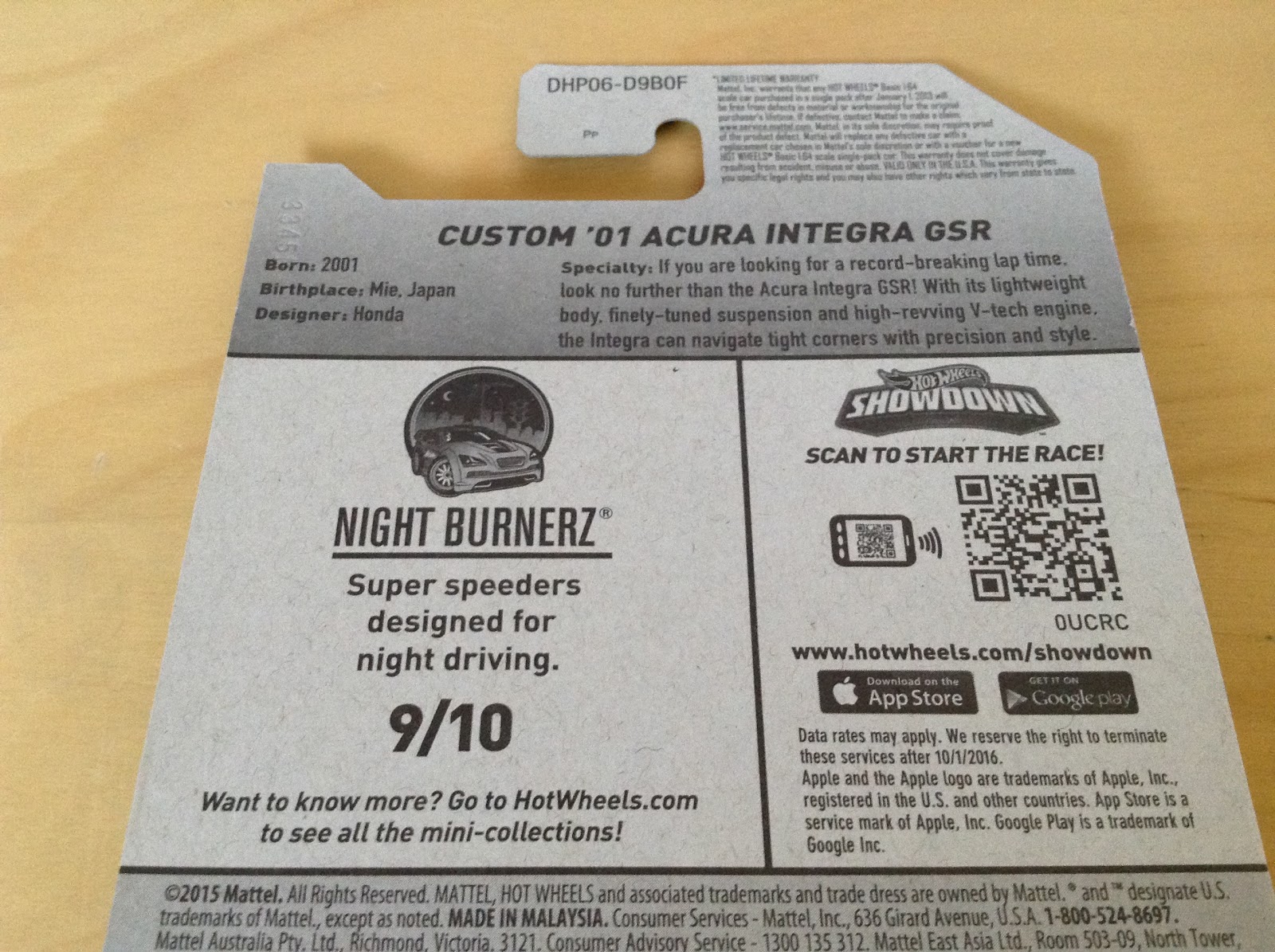 Julian S Hot Wheels Blog Custom 01 Acura Integra Gsr New For 16 Night Burnerz