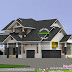 2892 square feet sloping roof house plan