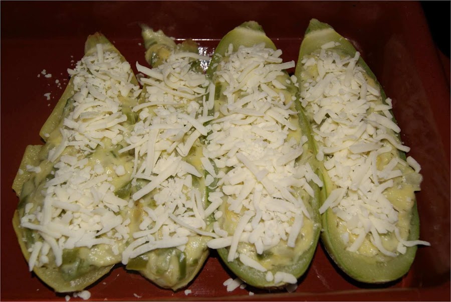 Receta de calabacines rellenos paso 5