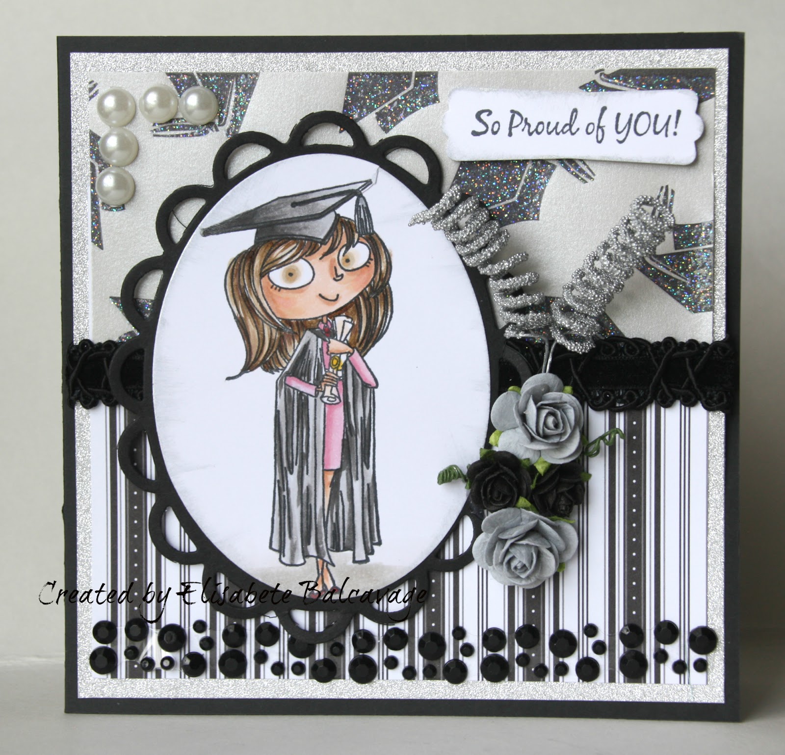 E Creations Kraftin' Kimmie Stamps Graduation Card