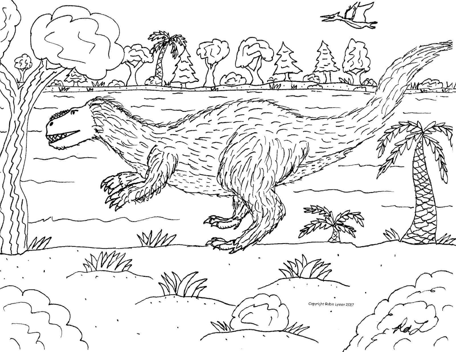 Robin's Great Coloring Pages: New Torvosaurus