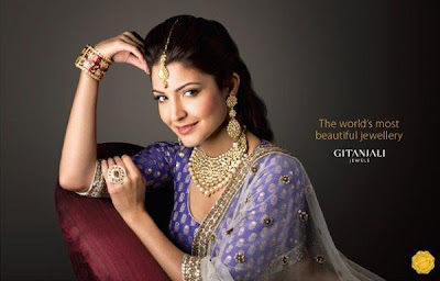 Anushka Sharma photo shoot for Gitanjali Jewels print ads