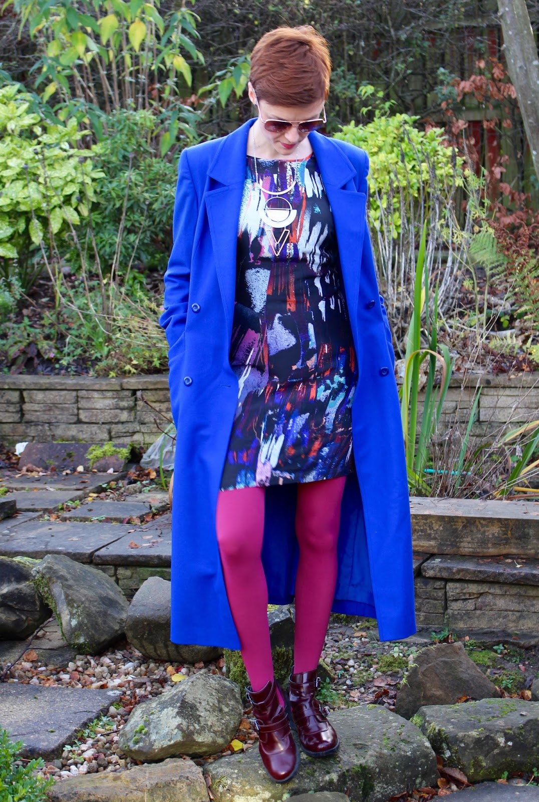 Wearing bright colours | Cobalt and pink | Fake fabulous